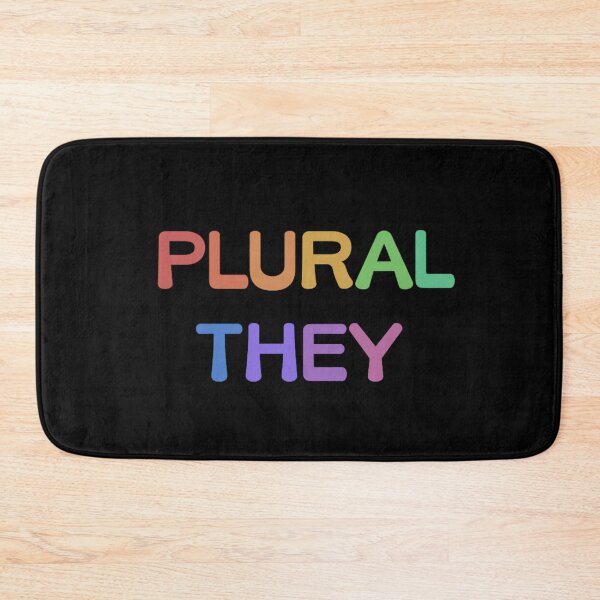 Item preview, Pastel Rainbow Plural They (Weighted Vertical) designed and sold by Collective Tey.