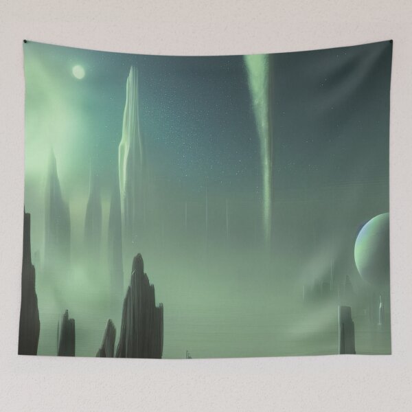 Item preview, Abstract Scene Of Mountains, Magical Scenery Nature designed and sold by NatureFood.