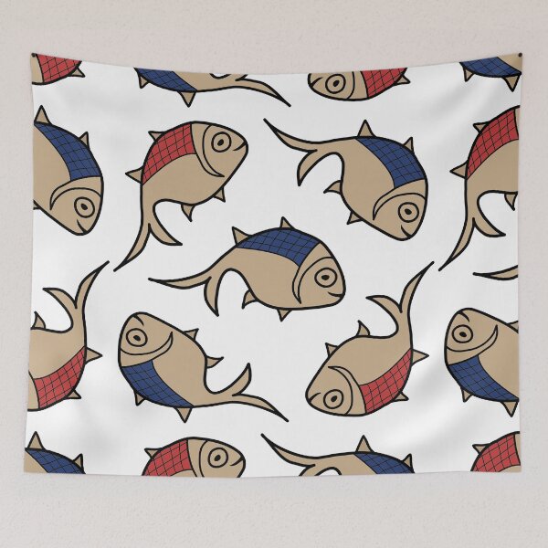 Item preview, Persian Qajar fishes - Persian (iranian) design designed and sold by Persian Pride Official.
