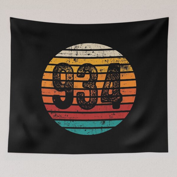 Item preview, Distressed Vintage Sunset 934 Area Code designed and sold by Gold Wings Tees.