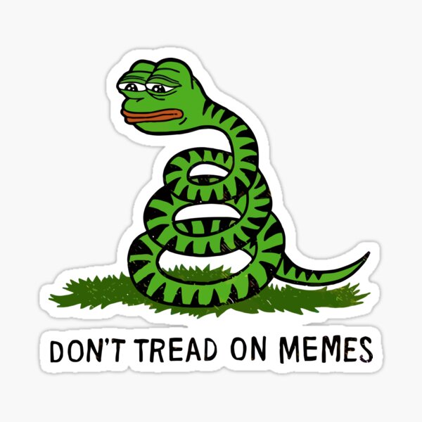 Sticker Treten Sie Nicht Auf Meme Redbubble