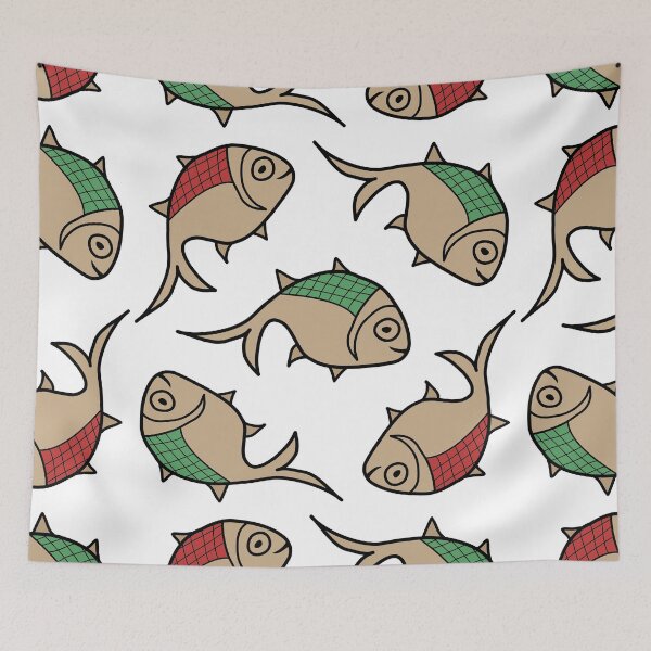 Item preview, Persian Qajar fishes - Persian (iranian) design designed and sold by Persian Pride Official.