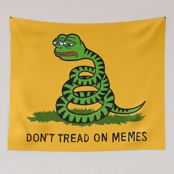 Aperçu de l'œuvre Pepe Snake ne marche pas sur les mèmes créée et vendue par orinemaster.