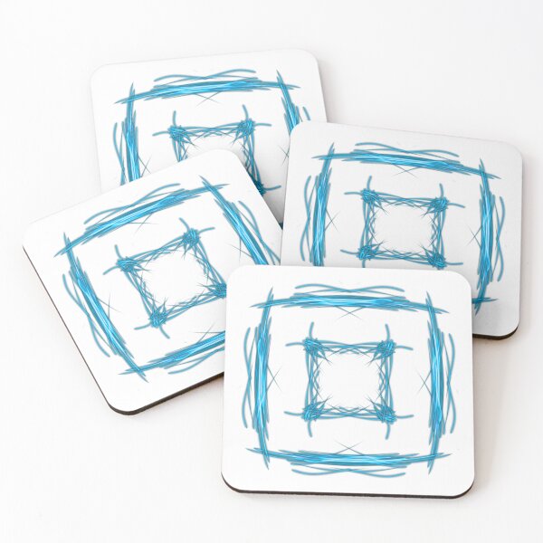 Item preview, Blue squares, abstract art designed and sold by Meo Design.
