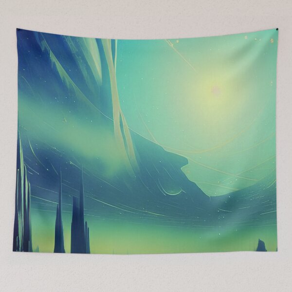 Item preview, Abstract Scene Of Mountains, Magical Scenery Nature designed and sold by NatureFood.