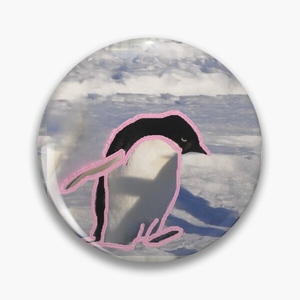 Item preview, A Lone Penguin Waddles on Ice designed and sold by Cowboy Folly.