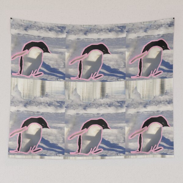 Item preview, A Lone Penguin Waddles on Ice designed and sold by Cowboy Folly.