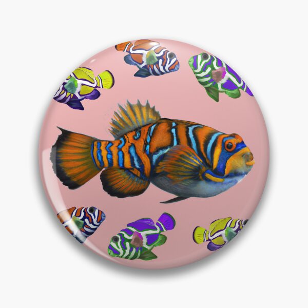 Item preview, Tropical Ocean Mandarinfish (pink) designed and sold by andydavistech.