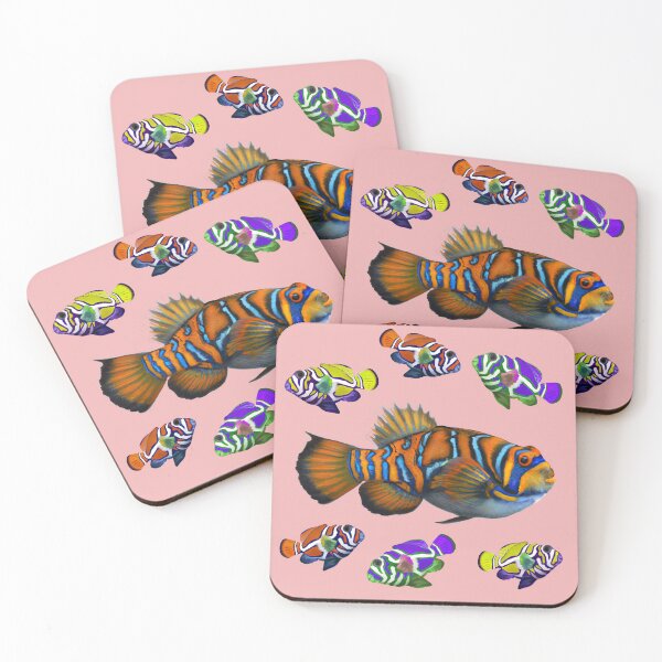 Item preview, Tropical Ocean Mandarinfish (pink) designed and sold by andydavistech.