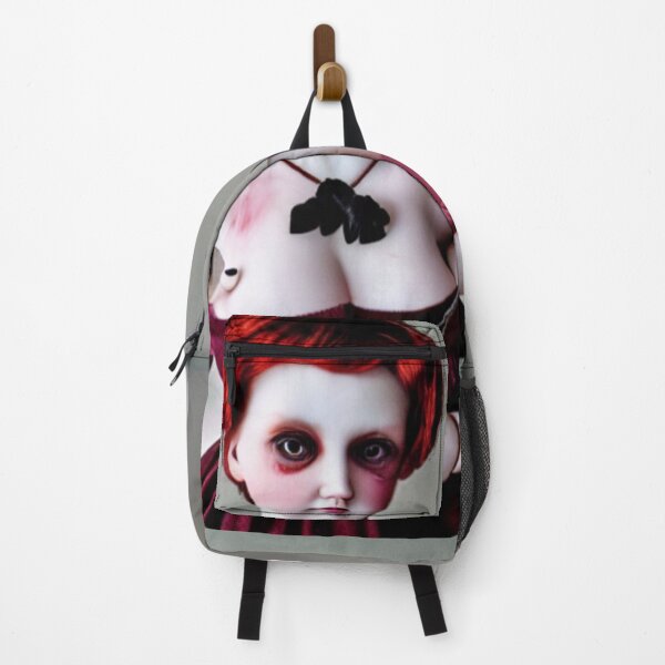 Item preview, Creepy porcelain doll in red designed and sold by dwhowe.