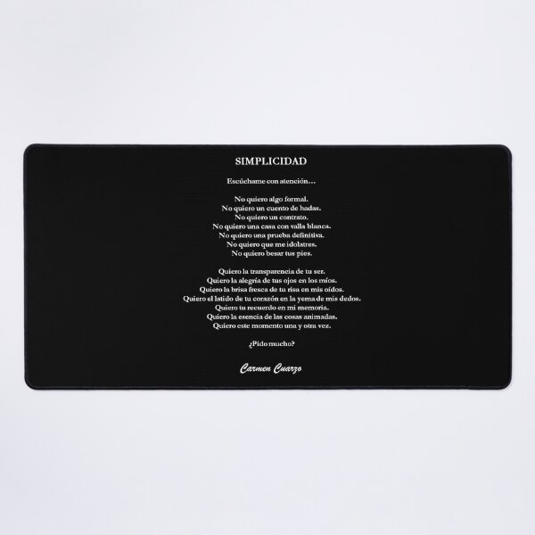 Item preview, Simplicity (black background) designed and sold by carmencuarzo.
