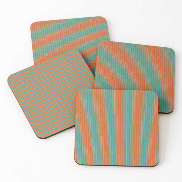 Item preview, On the line, orange and thin aqua designed and sold by E-W-D.
