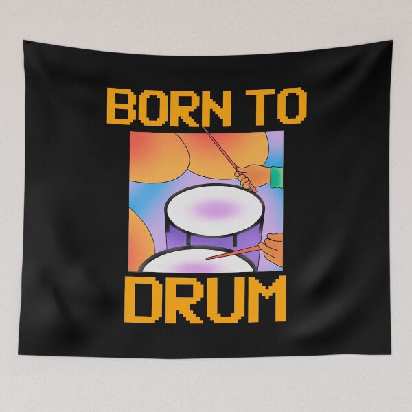 Item preview,  Born To Drum  designed and sold by Studioapartment.