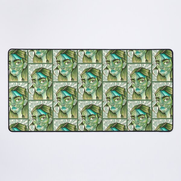 Item preview, Green Forest Nature Girl Face designed and sold by Harold-Inks.