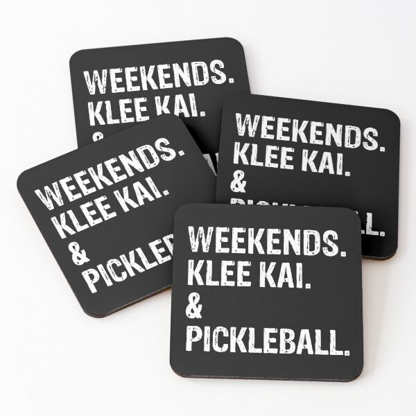 Item preview, Weekends Klee Kai and Pickleball Funny Dog Gift  designed and sold by Guarddogdrive.