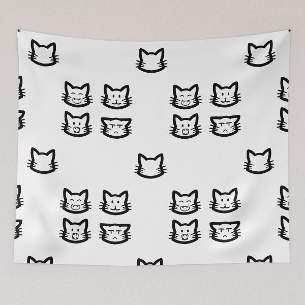 Item preview, Nya Simple Cat Heads Variety designed and sold by kotastrophe.