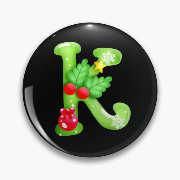 Artikelvorschau, Anfangsmonogramm-Weihnachtsfeiertagsbuchstabe K entworfen und verkauft von WhatThePublicWa.