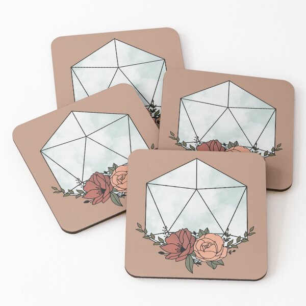 Item preview, Dreamy Floral d20 designed and sold by Alicia Carlson.