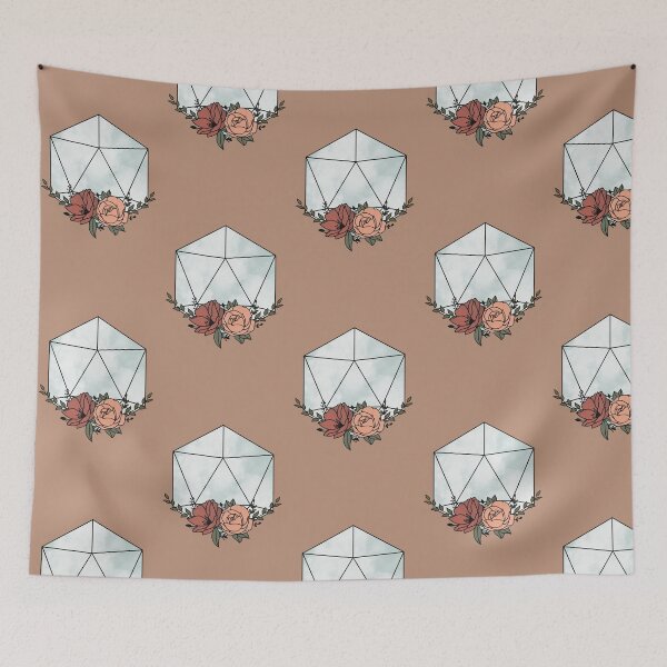 Item preview, Dreamy Floral d20 designed and sold by Alicia Carlson.