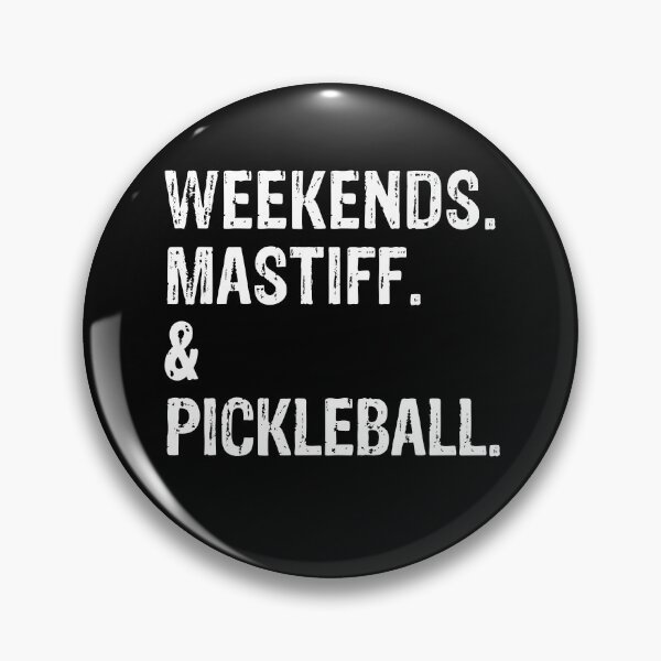 Item preview, Weekends Mastiff and Pickleball Funny Dog Gift  designed and sold by Guarddogdrive.