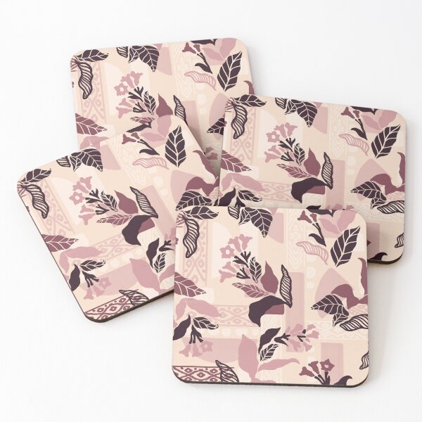 Item preview, Pink Solid Shapes and Flowers designed and sold by Carolina Diaz.