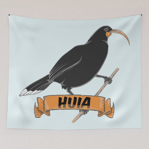 Item preview, Huia Extinct New Zealand Bird designed and sold by piedaydesigns.