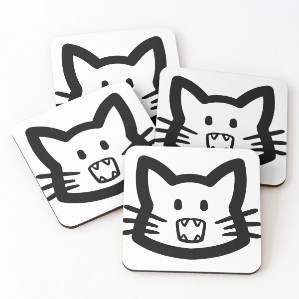 Item preview, Nom Nya Simple Cat Head designed and sold by kotastrophe.