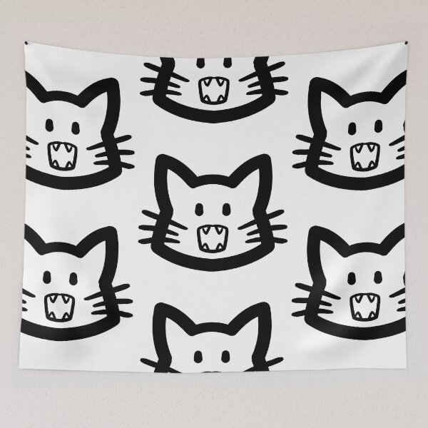 Item preview, Nom Nya Simple Cat Head designed and sold by kotastrophe.