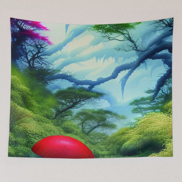 Item preview, Green Landscape with trees, Sceney Nature designed and sold by NatureFood.