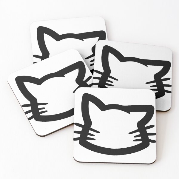 Item preview, One Ear Nya Simple Cat Head designed and sold by kotastrophe.