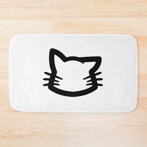 Item preview, One Ear Nya Simple Cat Head designed and sold by kotastrophe.