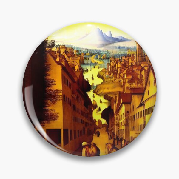 Item preview, city scene in the style Leonardo Da Vinci designed and sold by David-Howells.