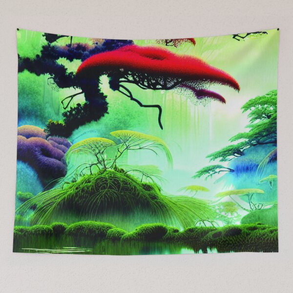 Item preview, Green Landscape with trees, Sceney Nature designed and sold by NatureFood.