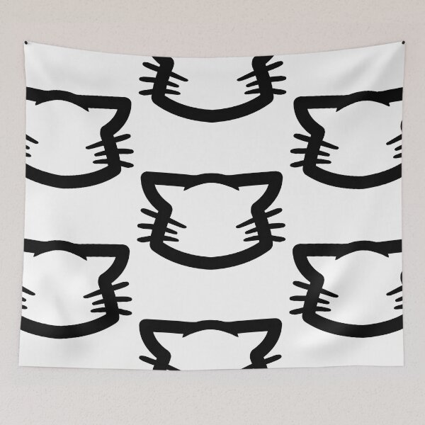 Item preview, Blank Annoyed Nya Simple Cat Head designed and sold by kotastrophe.