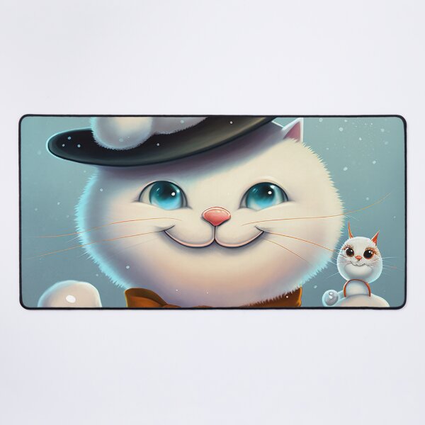 Item preview, Cute Cat Snowman designed and sold by GummywormDesign.