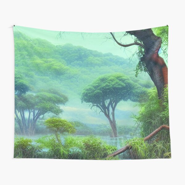 Item preview, Green Landscape with trees, Sceney Nature designed and sold by NatureFood.