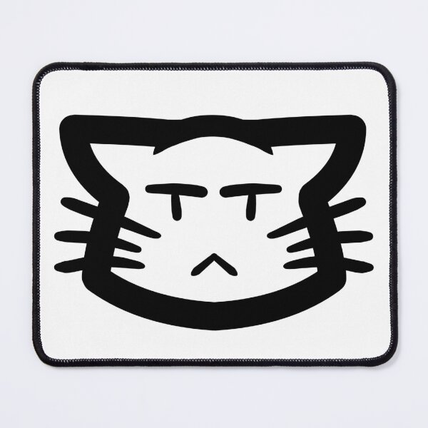 Item preview, Annoyed Nya Simple Cat Head designed and sold by kotastrophe.