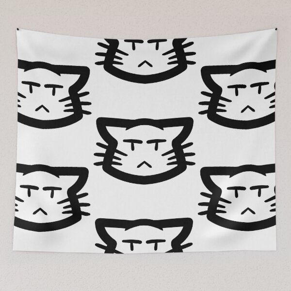 Item preview,  Annoyed Nya Simple Cat Head designed and sold by kotastrophe.
