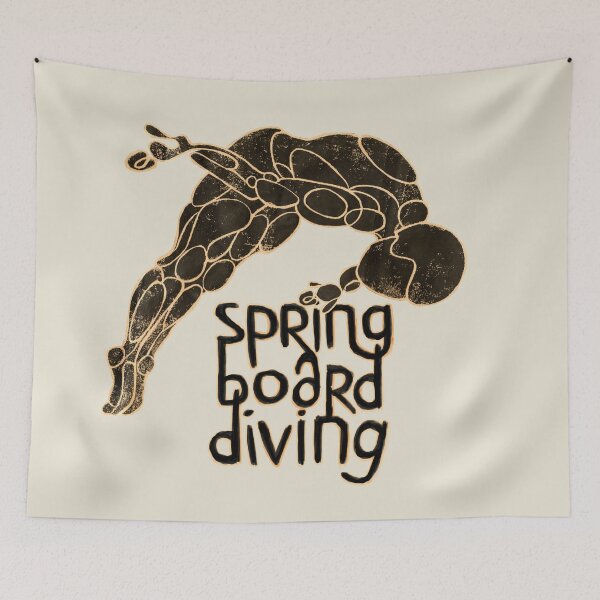 Item preview, Diving Vintage Style, Springboard Diving designed and sold by danceink.
