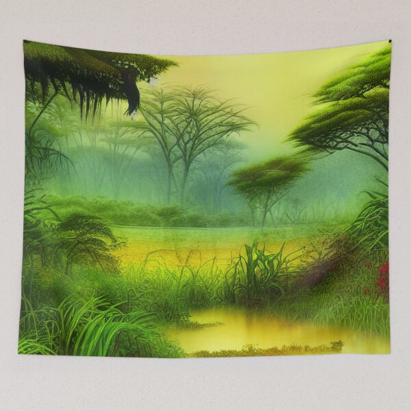 Item preview, Green Landscape with trees, Sceney Nature designed and sold by NatureFood.