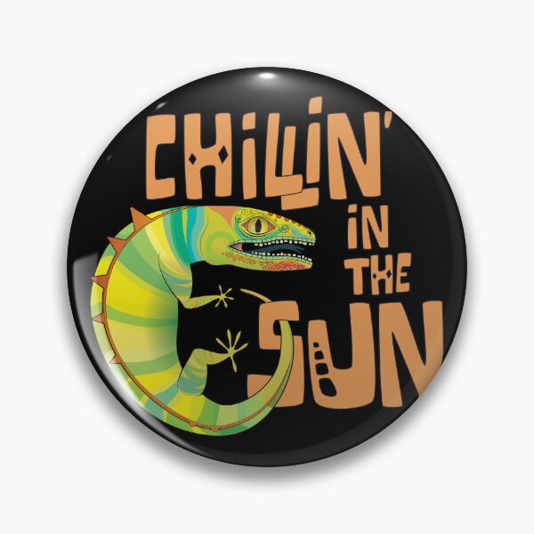 Item preview, Chillin in the sun - Colourful lizard designed and sold by CalMaArt.