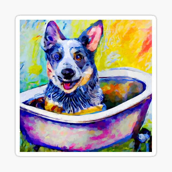 Pegatina inspirada en Bluey y Bingo / Pegatinas para perros / Bluey / Bingo  / Perro lindo / Fan art / Blue Heeler / Red Heeler / Australian Cattle Dog  / -  España