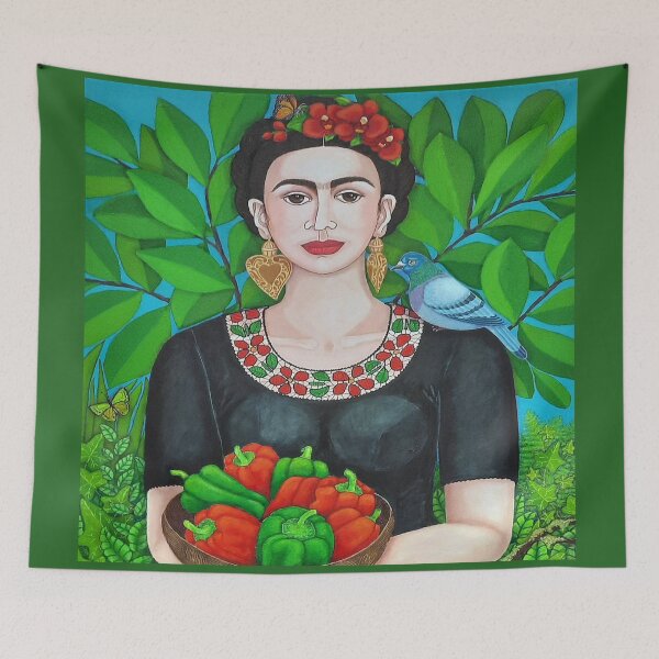 Item preview, Frida with dove  designed and sold by Madalena Lobao-Tello.