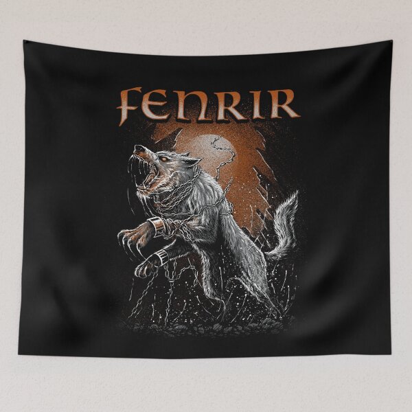 Item preview, Viking Wolf Fenrir Pagan Ragnarok Norse Mythology  designed and sold by BluePagan.