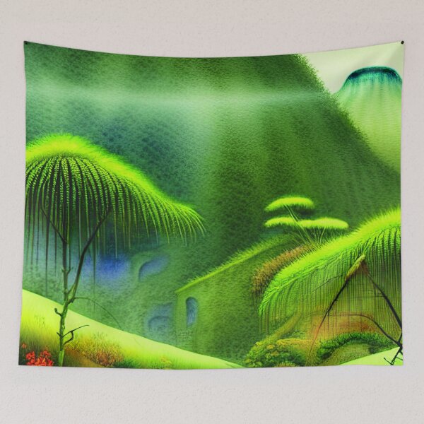 Item preview, Green Landscape with trees, Sceney Nature designed and sold by NatureFood.