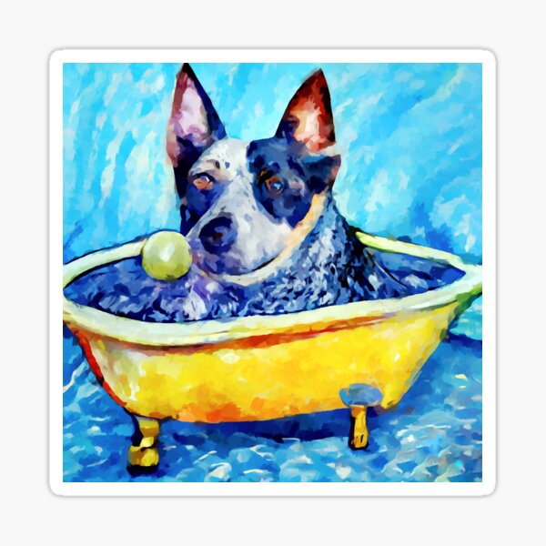 Pegatina inspirada en Bluey y Bingo / Pegatinas para perros / Bluey / Bingo  / Perro lindo / Fan art / Blue Heeler / Red Heeler / Australian Cattle Dog  / -  España