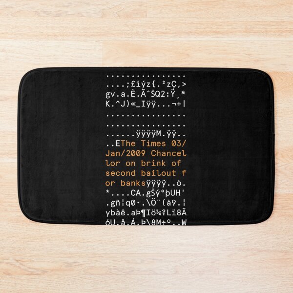 Item preview, BITCOIN FIRST BLOCK designed and sold by HodlerSqvad.