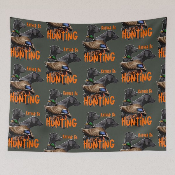 Item preview, Rather Be Hunting, Black Labrador Retrievers and Duck Hunting designed and sold by LifeCrush.