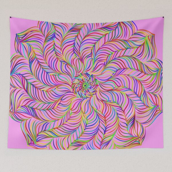 Item preview, Colorful abstract mandala designed and sold by zeljana0504.