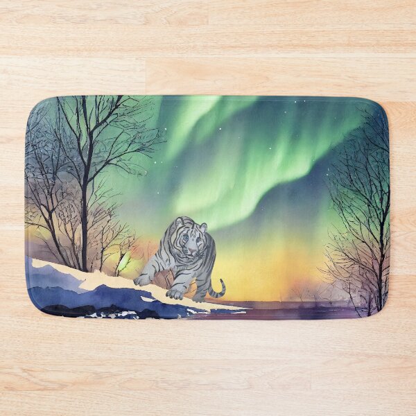 Item preview, Watercolor Northern Lights And Bengal designed and sold by virillanissa.